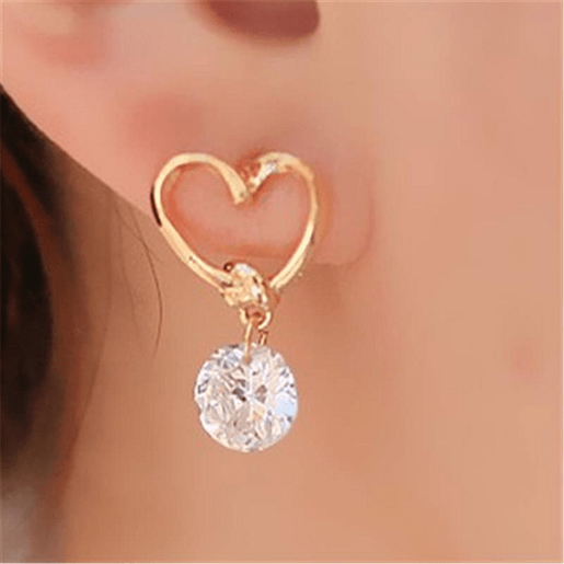 Picture of Sweet Rhinestone Pendant Earrings