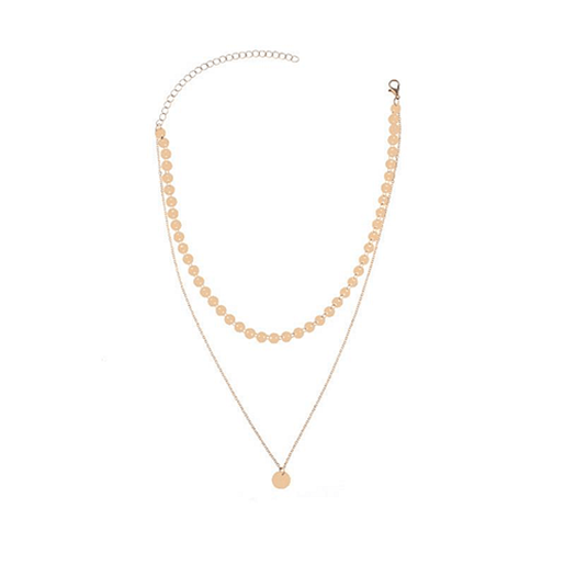 Picture of Fashion Multilayer Sequin Chain Necklace