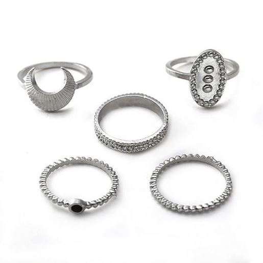 Picture of Bohemian 5PCS Rings Set