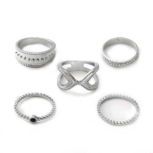 Picture of Bohemian 5PCS Rings Set