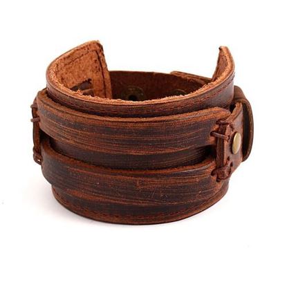 Picture of Punk Leather Bangle Bracelet