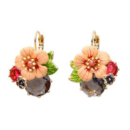 Picture of Trendy Flower Ear Drop Earrings