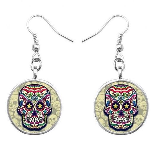 Picture of Fashion Skull Drop Earrings