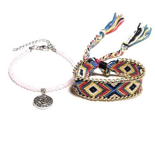 Picture of Ethnic Double Layer Anklets