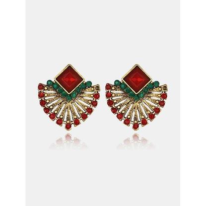 Picture of Bohemian Ruby Drop Earrings