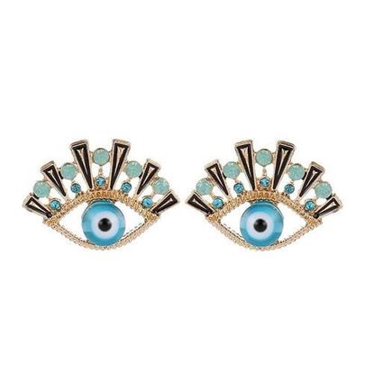 Picture of Vintage Blue Angel Eye Earrings