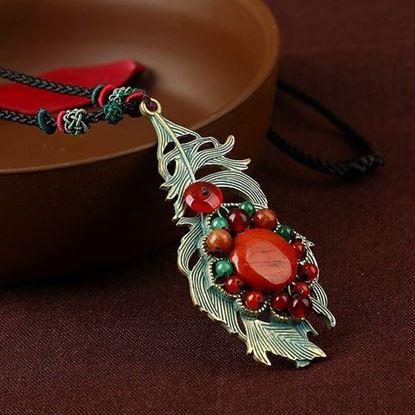 Picture of Retro Leaves Long Style Necklace