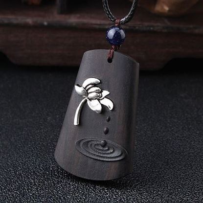 Picture of Ethnic Ebony Wood Necklace