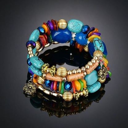 Picture of Retro Turquoise Winding Bracelet