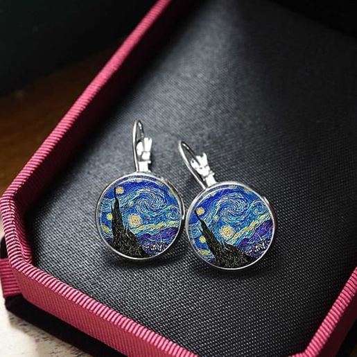 Picture of Starry Time Gemstone Earrings