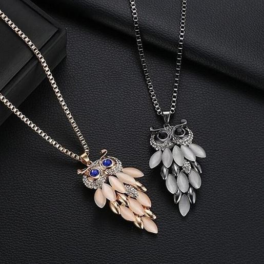 Picture of Fashion Long Style Owl Necklace