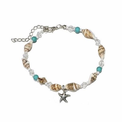 Picture of Retro Conch Beaded Yoga Anklet