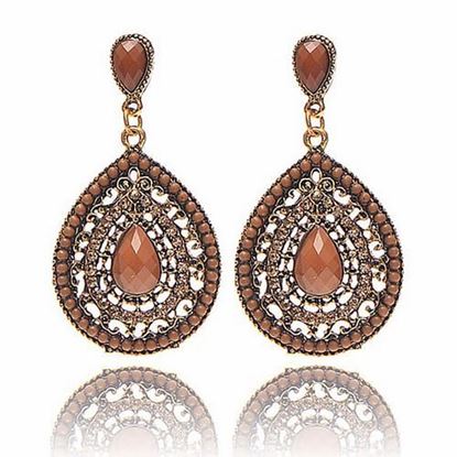 Picture of Bohemian Water Drop Diamond Earrings