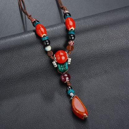 Picture of Bohemian Colorful Beaded Necklace