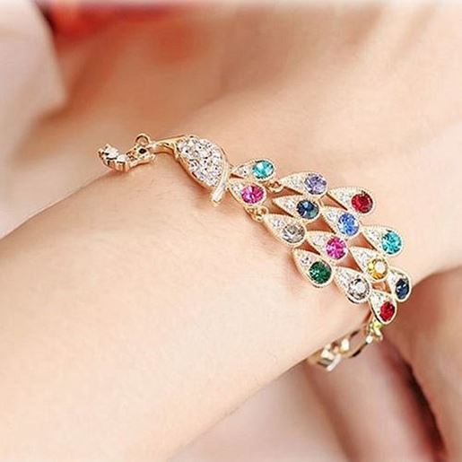 Picture of Trendy Colorful Peacock Bracelet