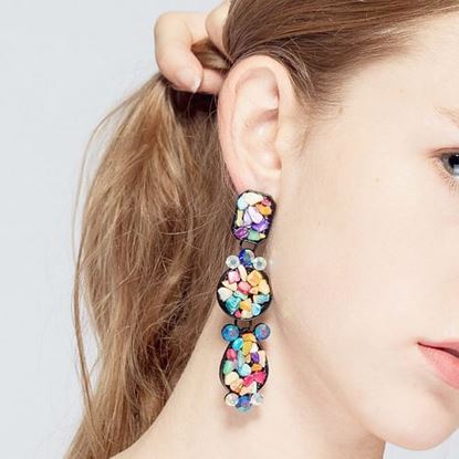 Picture of Bohemian Colorful Stone Earrings