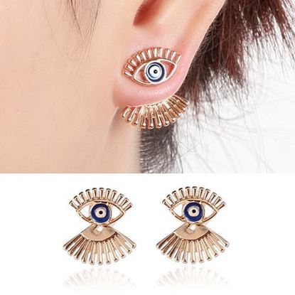 Picture of African Long Eyelash Eye Earrings