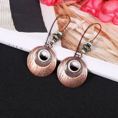 Picture of African Bronze Round Earrings