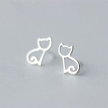 Picture of Geometric Hollow Cat Ear Stud