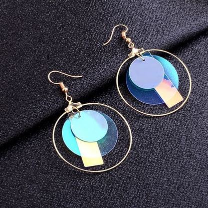 Picture of Irregular Sequin Pendant Earrings