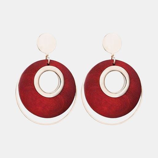 Picture of Trendy Temperament Log Earrings