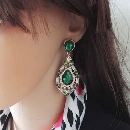 Picture of Water Drop Gem Earrings