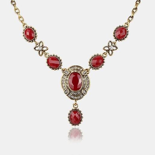 Picture of Rhinestone Gem Necklace