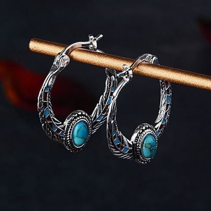 Picture of Turquoise Round Earrings