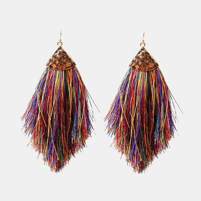 Picture of Temperament Feather Tassel Earrings