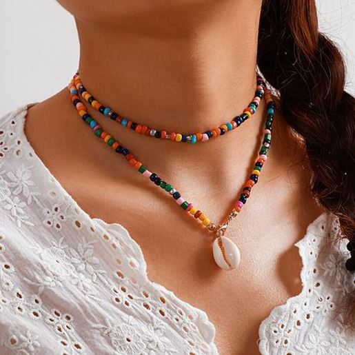 Picture of Rice Beads Multi-layer Necklace