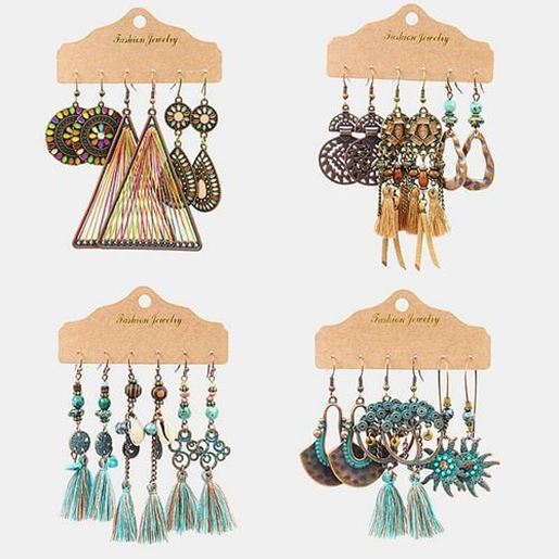 Picture of Handmade Tassel Earring Set