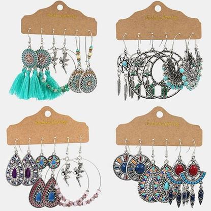 Picture of Dreamcatcher Tassel Earrings Set