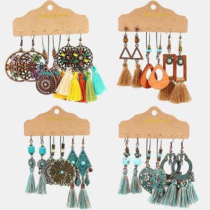 Picture of Sector Tassel Earrings Set