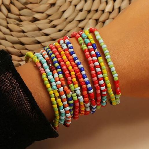 Picture of Colored Rice Beads Bracelets