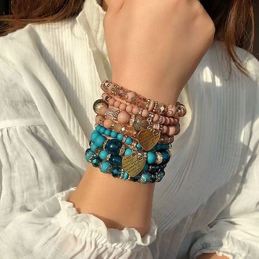 Picture of Crystal Beaded Multi-layer Bracelet