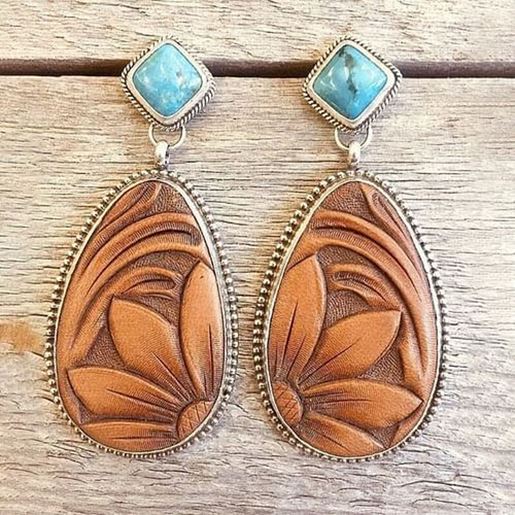 Picture of Vintage Turquoise Earrings