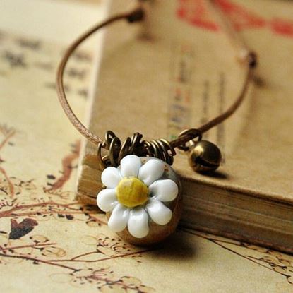 Picture of Handmade Ceramic Flower Necklace