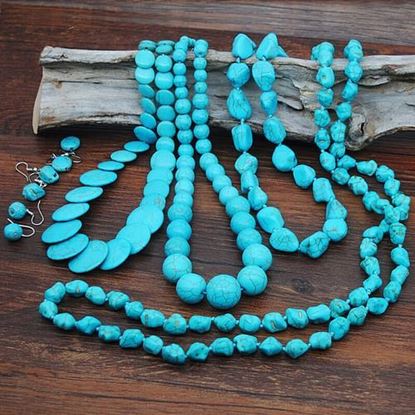 Picture of rregular Turquoise Necklace Set