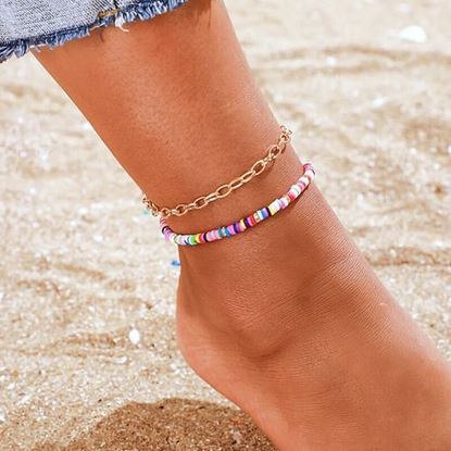 Picture of Polymer Clay Multi-layer Anklet