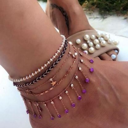 Picture of Five-pointed Star Multi-layer Anklet