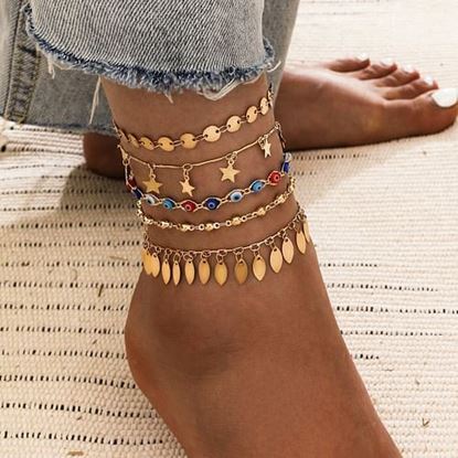 Picture of Devil's Eye Multi-layer Anklet