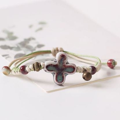 Picture of Handmade Ceramic Cross Bracelet