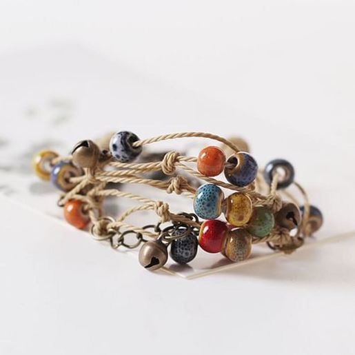 Picture of Hand-woven Bells Beaded Bracelet