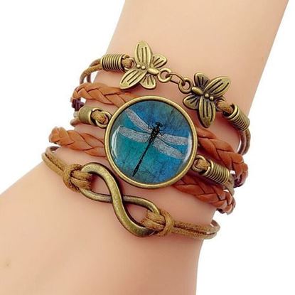 Picture of Blue Dragonfly Braided Bracelet