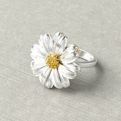 Picture of Small Daisy Flower Women Rings