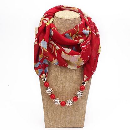 Picture of Printed Chiffon Multi-layer Necklace