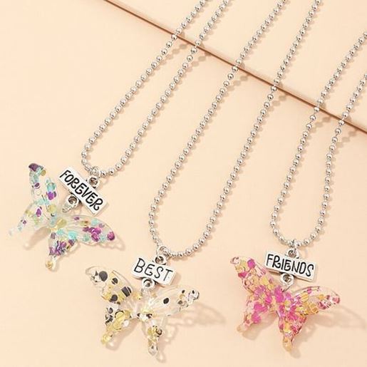 Picture of 3PCS Butterfly Necklace