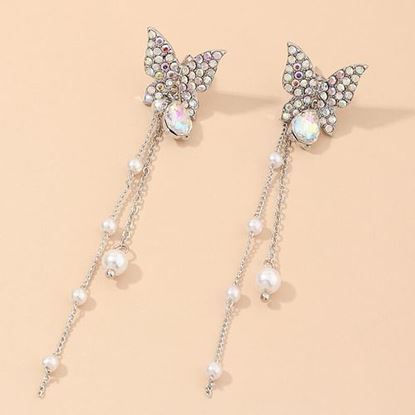 Picture of Long Tassel Butterfly Earrings