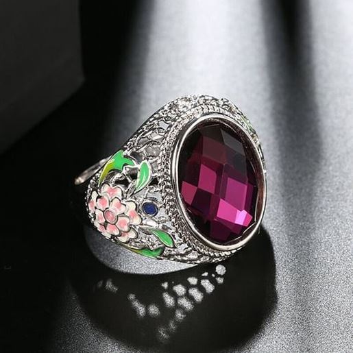 Picture of Purple Crystal Ring