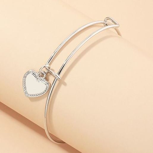 Picture of Silver Adjustable Love Bangle